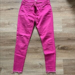 a.n.a Women's Vibrant Pink Skinny Jeans